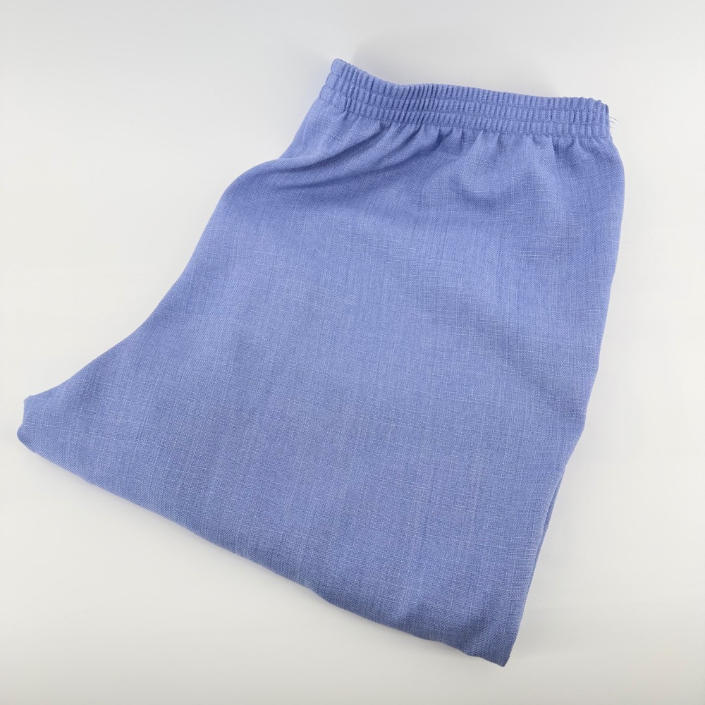 Alfred Dunner Pull‎ On Dress Pants Straight Leg Elastic Waist Blue 16W